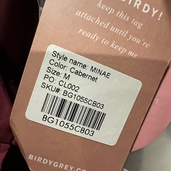 Birdy Grey MINAE DRESS CHIFFON Cabernet Medium NEW NWT BRIDESMAID WEDDING - Picture 5 of 5